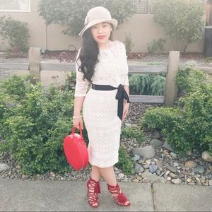 SOLD-Sheath Lace Dress-firm on price